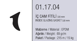 01.17.04 İç Cam Fitili 3,6 mm - 215 Metre - 2