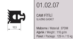 01.02.27 Cam Fitil 10,5 mm - 127 Metre - 2