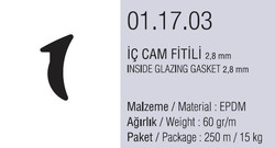 01.17.03 İç Cam Fitili 2,8 mm - 250 Metre - 2