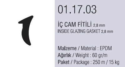 01.17.03 İç Cam Fitili 2,8 mm - 250 Metre - 2