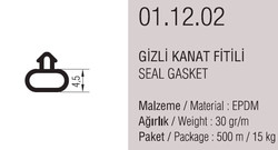 01.12.02 Gizli Kanat Fitili 4,5 mm - 500 Metre - Thumbnail