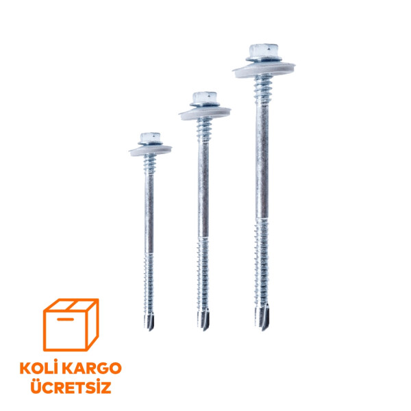 Çetin Civata Sandviç Panel Vidası 12 mm Deler MUV - Koli - Çetin Civata