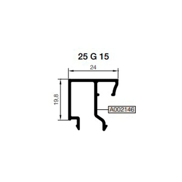 25 G 15 24 mm Cam Çıta Profilleri