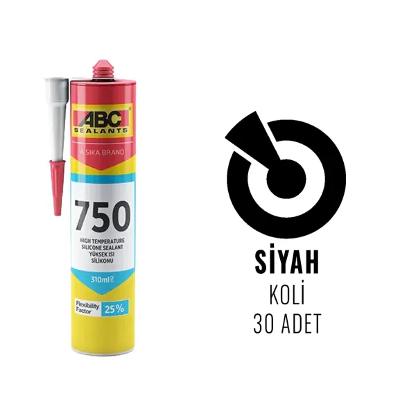 ABC 750 Yüksek Isı Silikonu Karuş 310 ML - 3