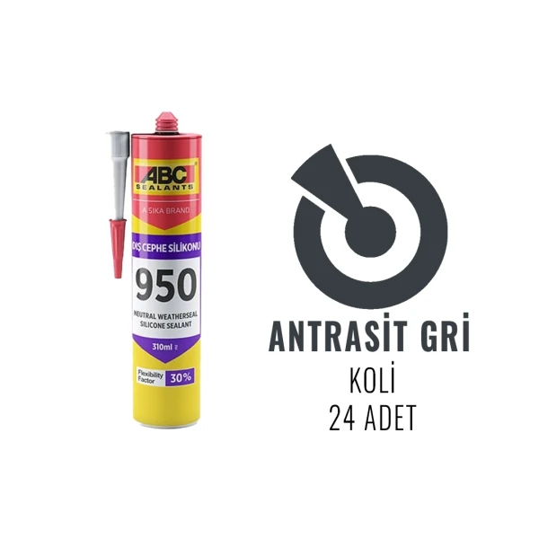 ABC 950 Nötr Silikon 310 ML - 3