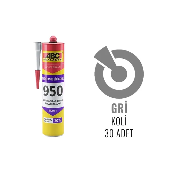 ABC 950 Nötr Silikon 310 ML - 4