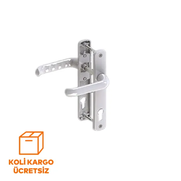 Safir Alüminyum PVC Kapı Kolu 34/85 Eksen Yaylı - 1
