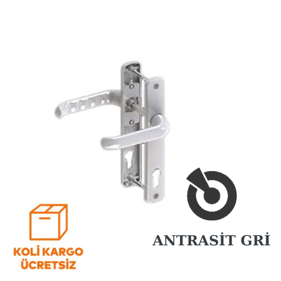 Safir Alüminyum PVC Kapı Kolu 34/85 Eksen Yaylı - 2