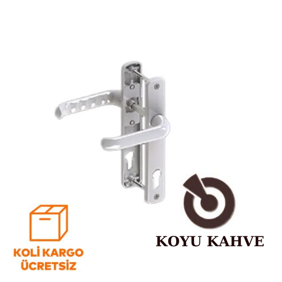 Safir Alüminyum PVC Kapı Kolu 34/85 Eksen Yaylı - 4