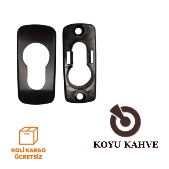 Alüminyum Profil Çift Taraflı Kapı Kolu Rozeti 2li Takım - 6