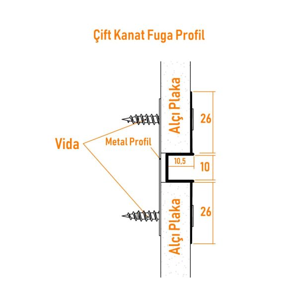 Çift Kanat Fuga Profil - 1