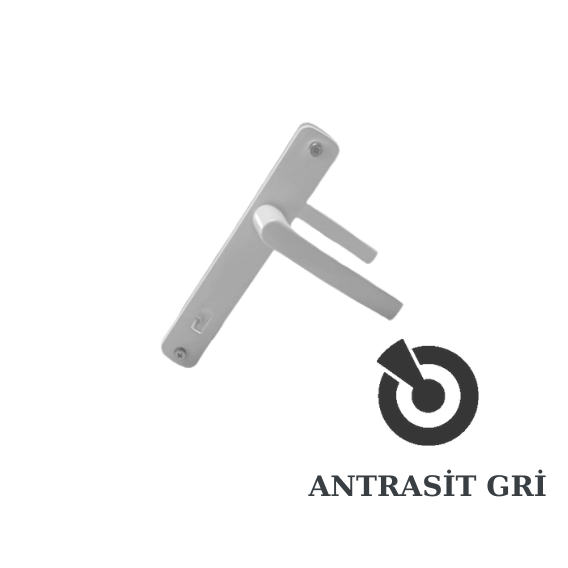 Elit PVC Alüminyum Kapı Kolu Barelsiz 34/85 Eksen Yaylı - 4
