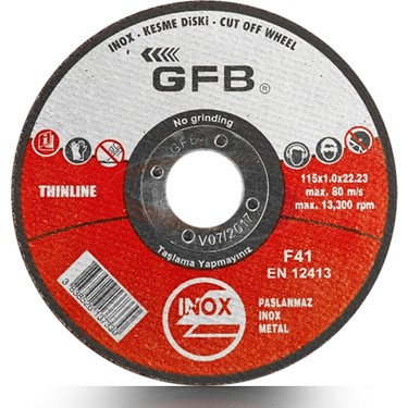 GFB Inox Metal Kesici Taşlar - 1