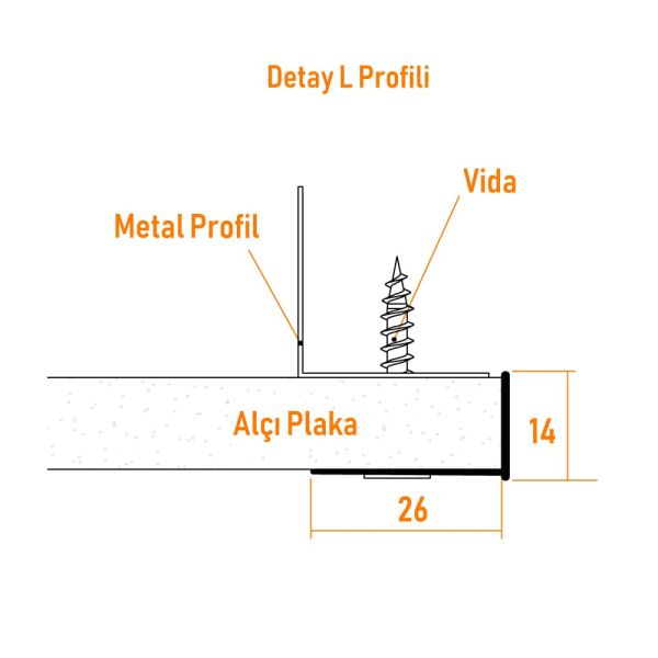 Alçıpan Detay L Profil