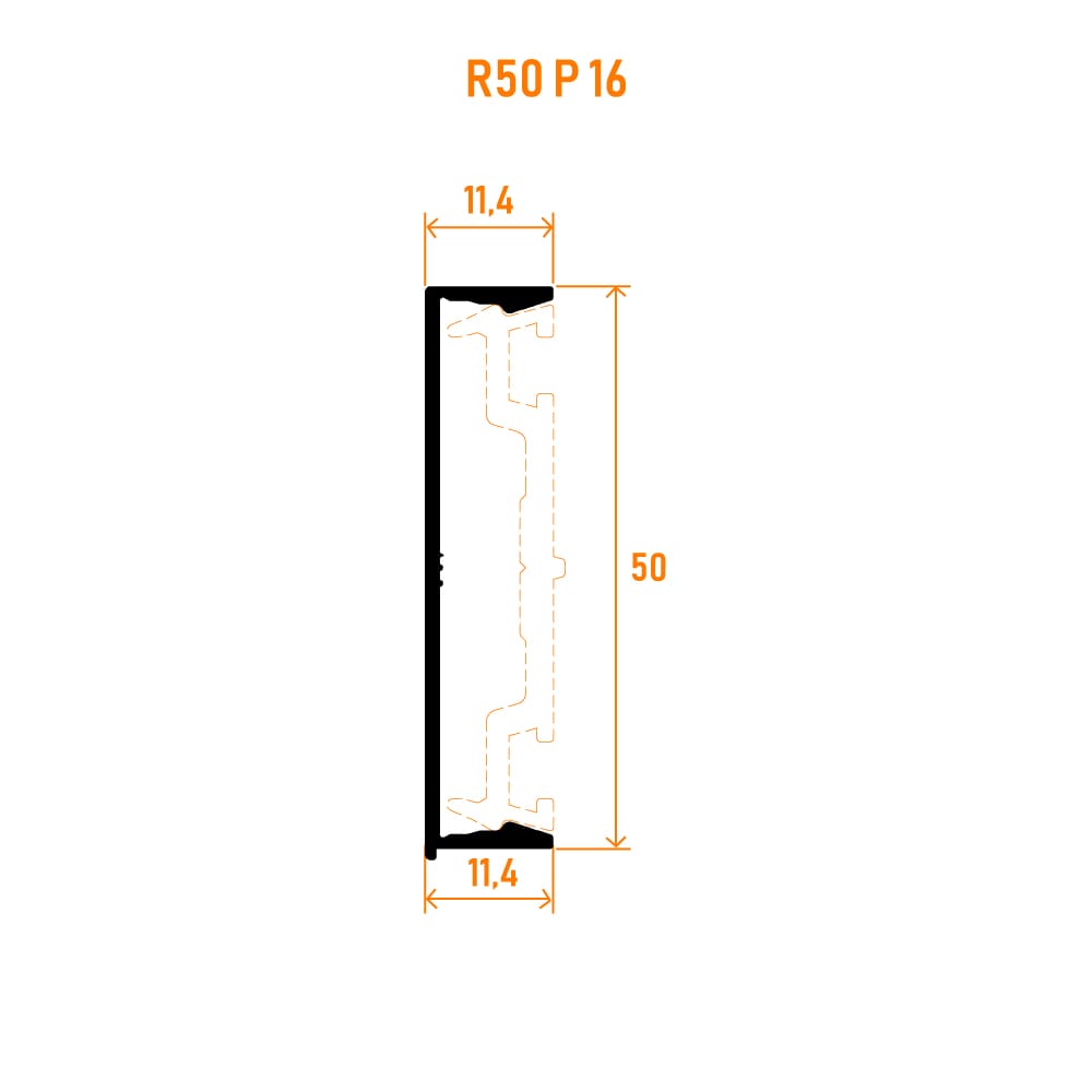 R50 P 16 Baskı Kapak Profili