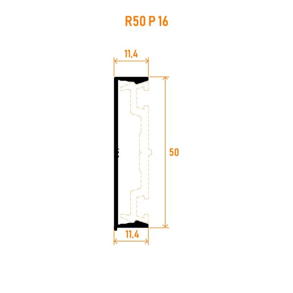 R50 P 16 Baskı Kapak Profili