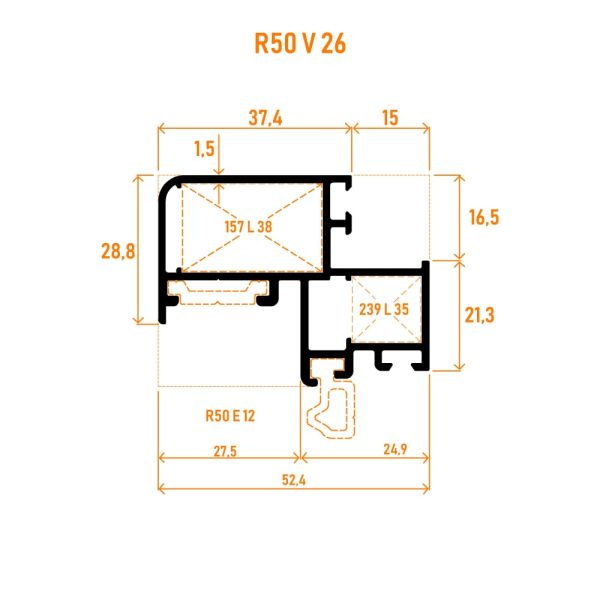 R50 V 26 Kaset Profili