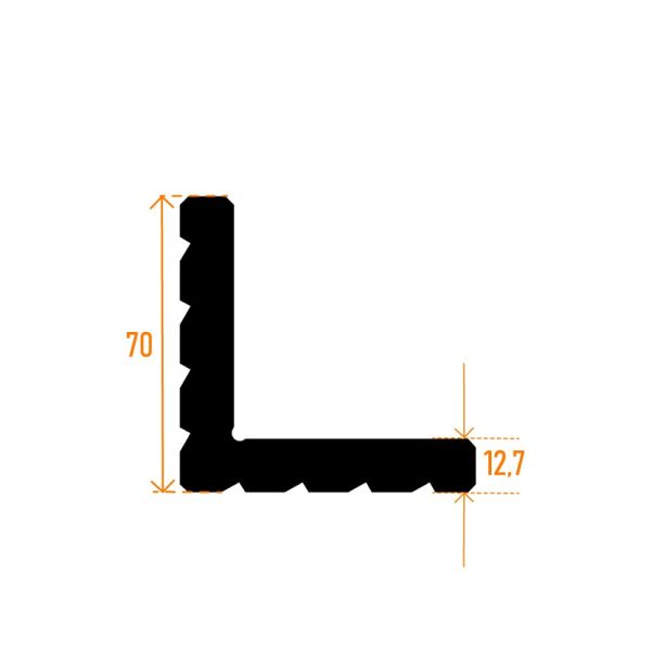 230 L 35 - 51,4 mm Rd55 F 02 Kasa Profil Köşe Takozu - 1