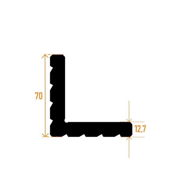 230 L 35 - 51,4 mm Rd55 F 02 Kasa Profil Köşe Takozu