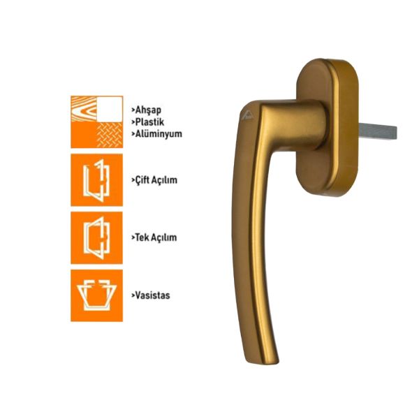 Roto Line Secustic Pencere Kolu 40 mm - PVC Ahşap Alüminyum - 8
