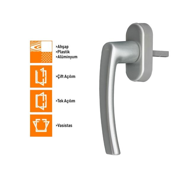 Roto Line Secustic Pencere Kolu 40 mm - PVC Ahşap Alüminyum - 9