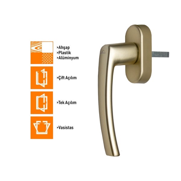 Roto Line Secustic Pencere Kolu 40 mm - PVC Ahşap Alüminyum - 12