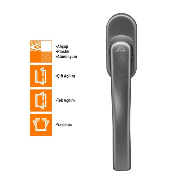 Roto Line Secustic Pencere Kolu 40 mm - PVC Ahşap Alüminyum - 4