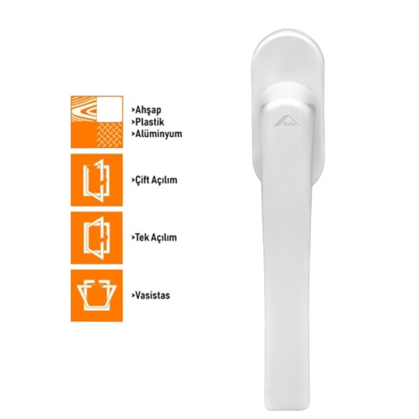 Roto Line Secustic Pencere Kolu 40 mm - PVC Ahşap Alüminyum - 5