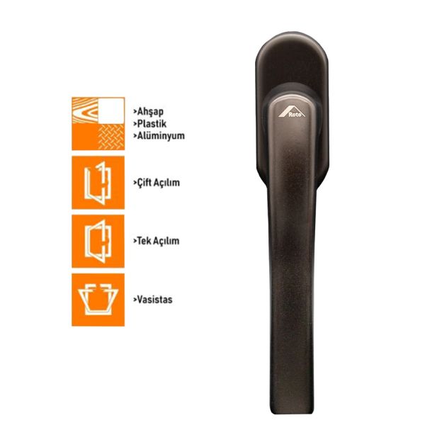 Roto Line Secustic Pencere Kolu 40 mm - PVC Ahşap Alüminyum - 6
