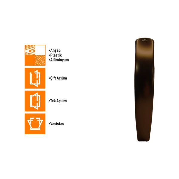 Roto Swing Secustik Pencere Kolu 43 mm - PVC Ahşap Alüminyum - 10
