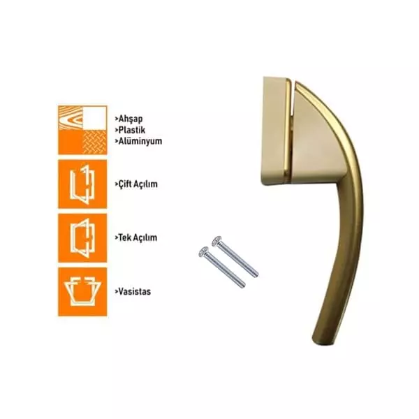 Roto Swing Secustik Pencere Kolu 43 mm - PVC Ahşap Alüminyum - 1