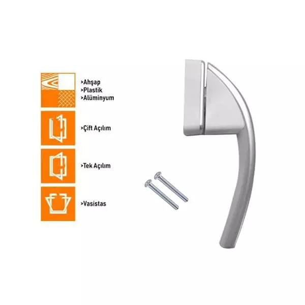 Roto Swing Secustik Pencere Kolu 43 mm - PVC Ahşap Alüminyum - 7