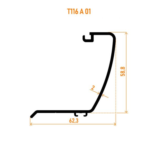 RST116 T116 A01 Adaptör Profili