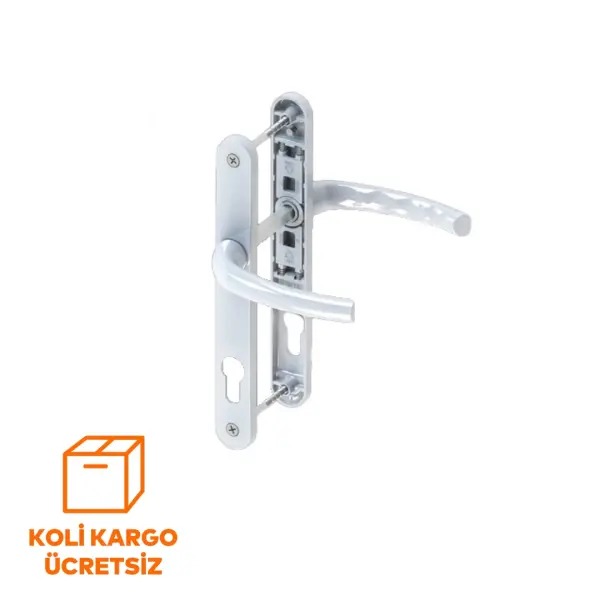 Safir Alüminyum PVC Kapı Kolu 28/85 Eksen Yaylı - 1