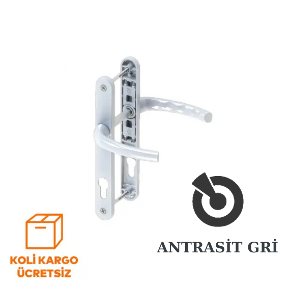 Safir Alüminyum PVC Kapı Kolu 28/85 Eksen Yaylı - 2