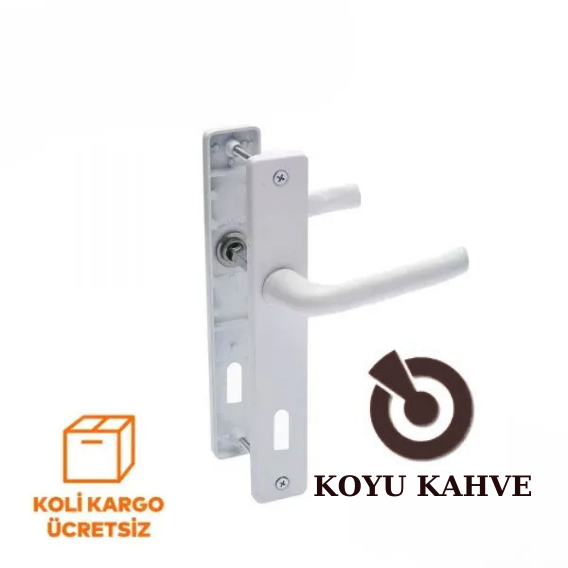 Safir Alüminyum PVC Oda Kapı Kolu 34/90 Eksen Yaylı - 2