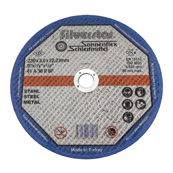 Sonnenflex Silverstar Metal Kesici Disk 230 x 3.0 x 22.23 - Sonnenflex