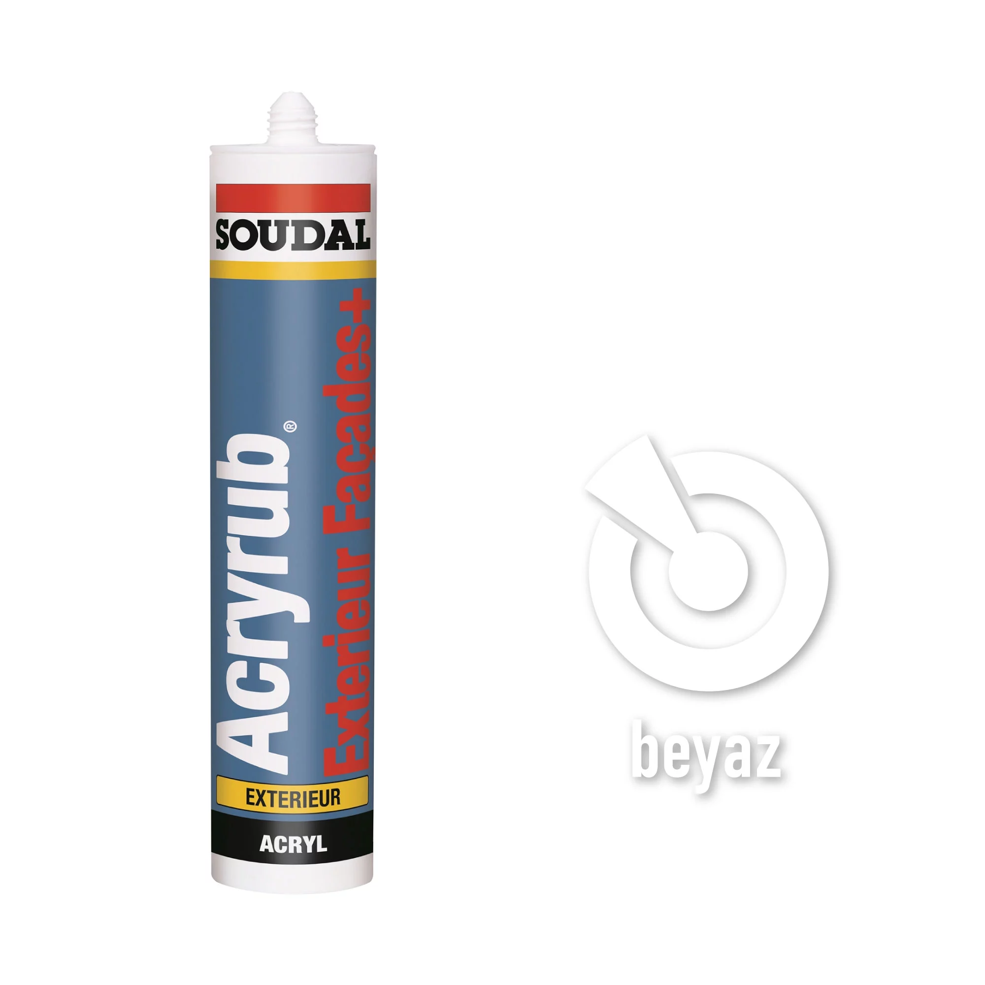 Soudal Acryrub Exteriour Facades + Akrilik Esaslı Dış Cephe Mastiği - Thumbnail