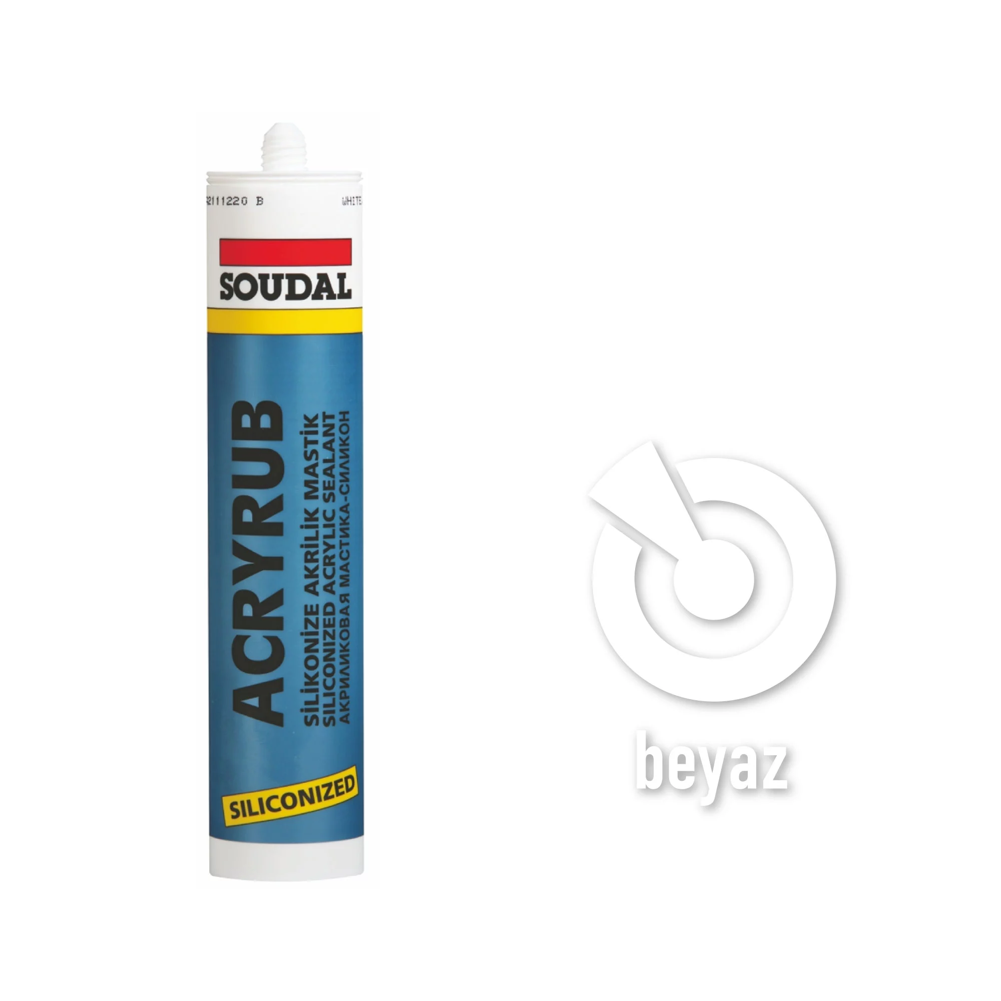 Soudal Silikonize Akrilik Mastik 500 GR - 6