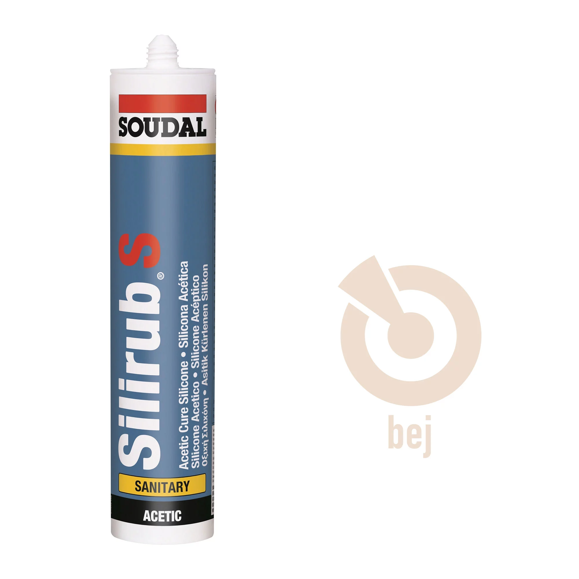 Soudal Silirub S Genel Amaçlı Silikon 280 ML - Thumbnail