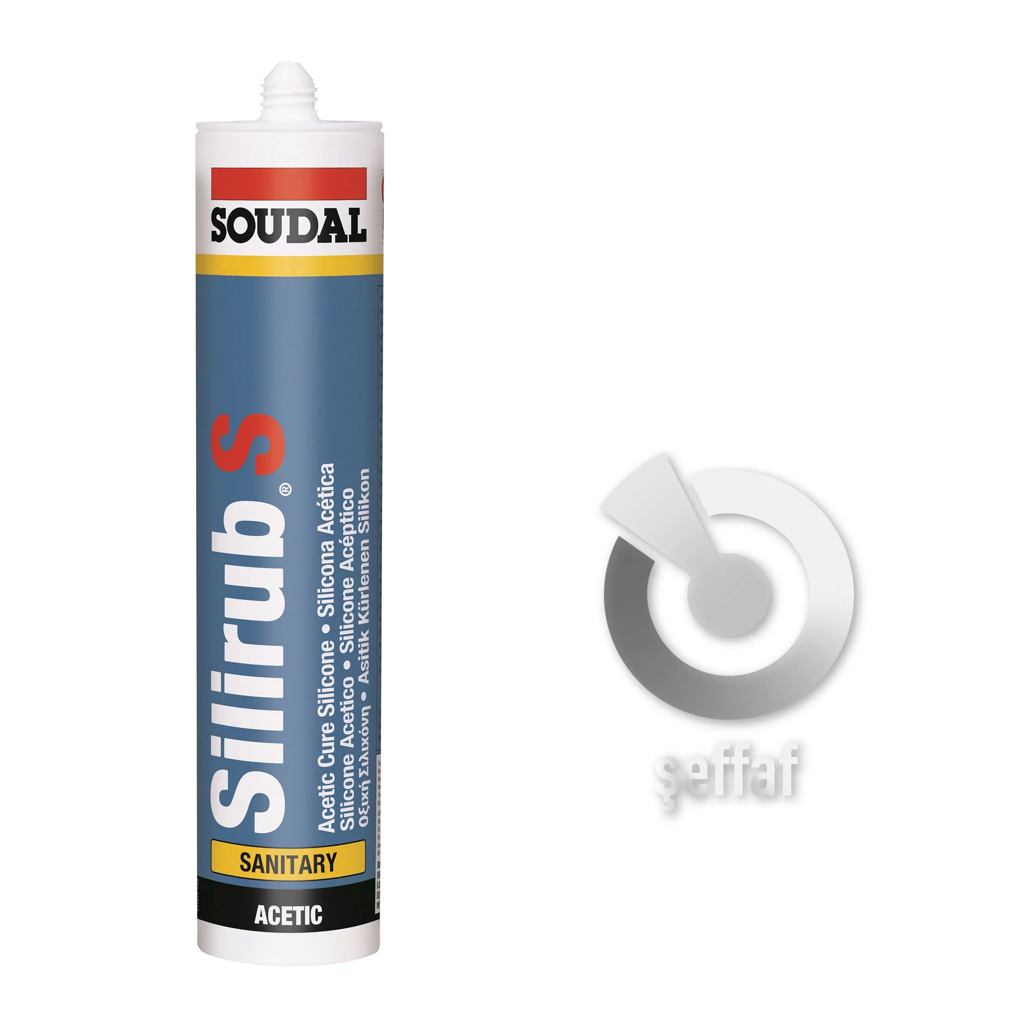 Soudal Silirub S Genel Amaçlı Silikon 280 ML - Thumbnail